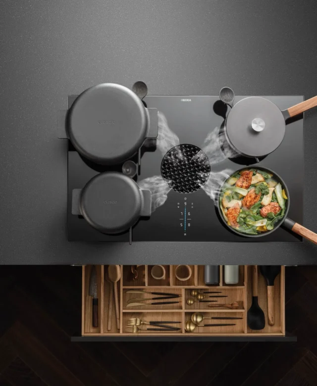 Bora X Pure kompaktes Kochfeld mit Dunstabzug von Studiolivius